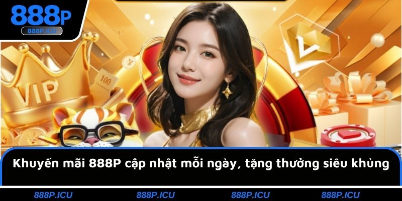 Khuyến mãi 888P cập nhật mỗi ngày, tặng thưởng siêu khủng